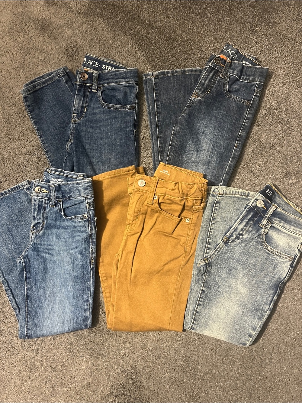 5 pairs boys size 6 jeans
